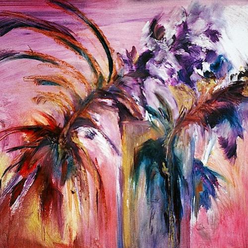 Vanda, huile sur papier, 55 x 75 cm