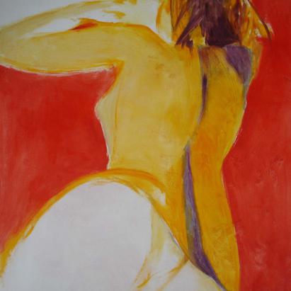 Alex, huile sur papier, 73 x 110 cm