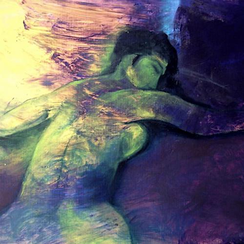 Sardanapale, huile sur carton, 150 x 100 cm