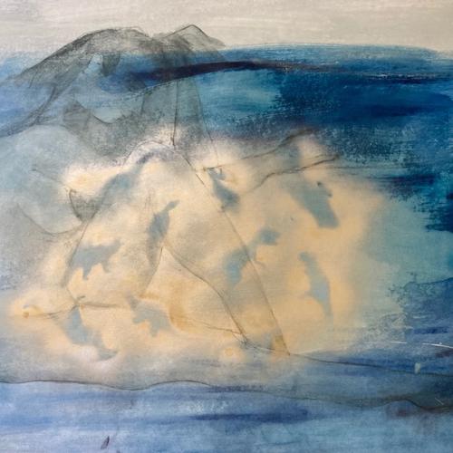 Figurines, tehnique mixte sur papier, 115 x 75