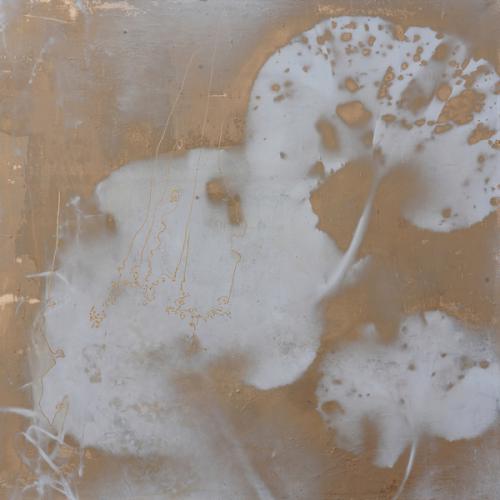 Taces 1 sur vieilles toiles, 80 x 80 cm