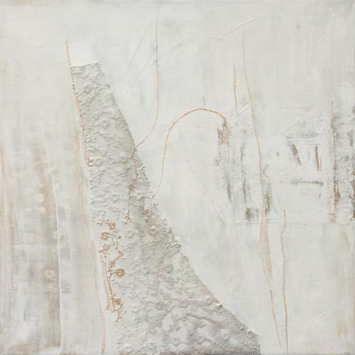 Nuit blanche, technique mixte, 75 x 75 cm