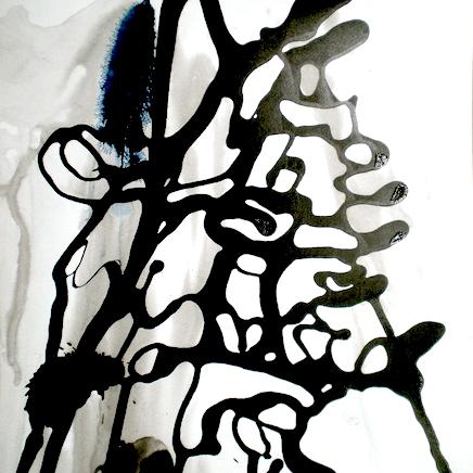 Essainumeroun, encre sur papier, 25 x 33 cm