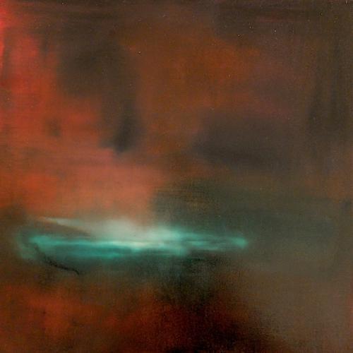 Le lac, huile sur toile, 50 x 40 cm