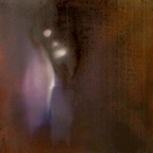 Grotte violette, huile sur toile, 40 x 40 cm