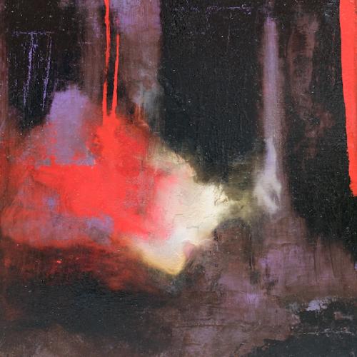 Pot de bitume, huile sur toile, 100 x 100 cm