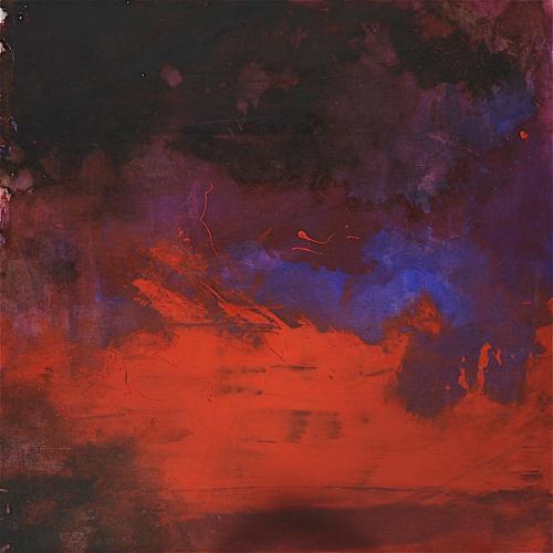 Ébullition, huile sur toile, 80 x 80 cm