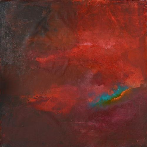 Émeraude, huile sur toile, 75 x 75 cm